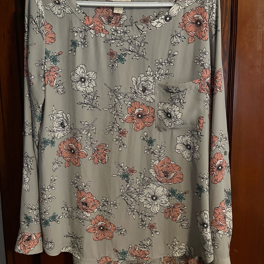 LOFT Floral Pattern Blouse